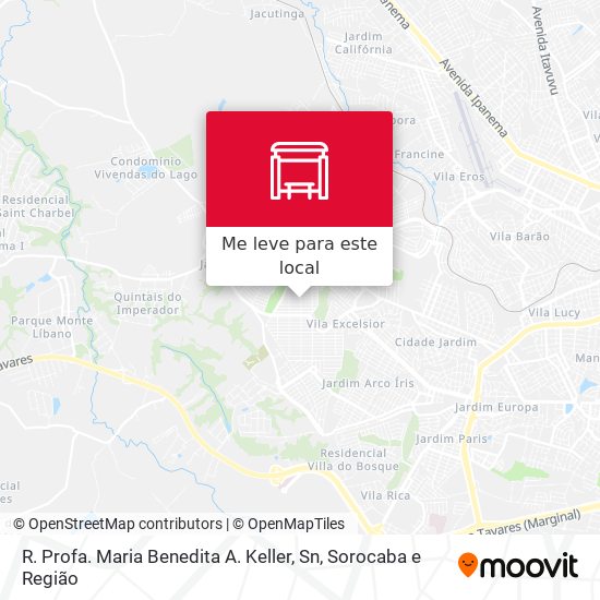 R. Profa. Maria Benedita A. Keller, Sn mapa