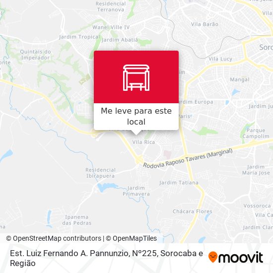 Est. Luiz Fernando A. Pannunzio, Nº225 mapa