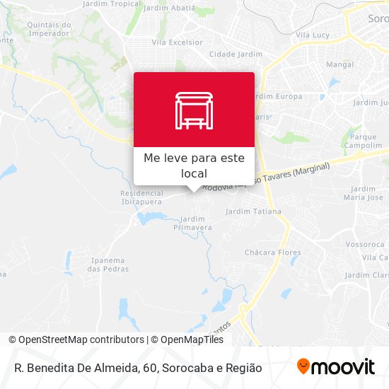 R. Benedita De Almeida, 60 mapa
