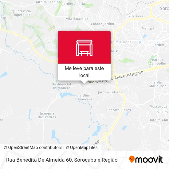 Rua Benedita De Almeida 60 mapa