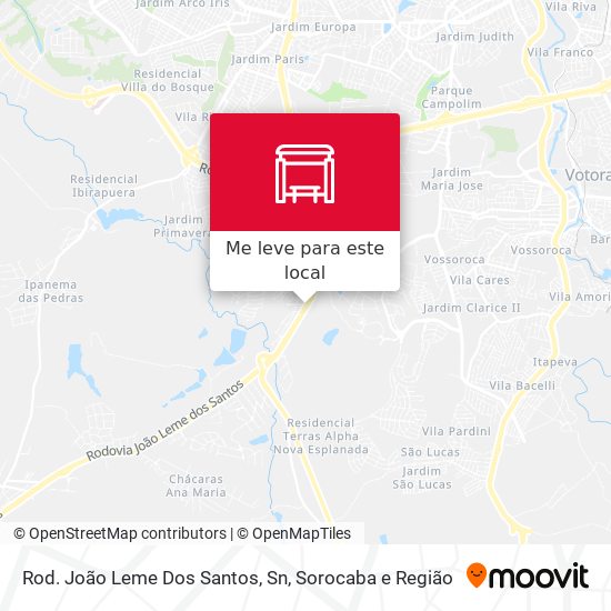 Rod. João Leme Dos Santos, Sn mapa