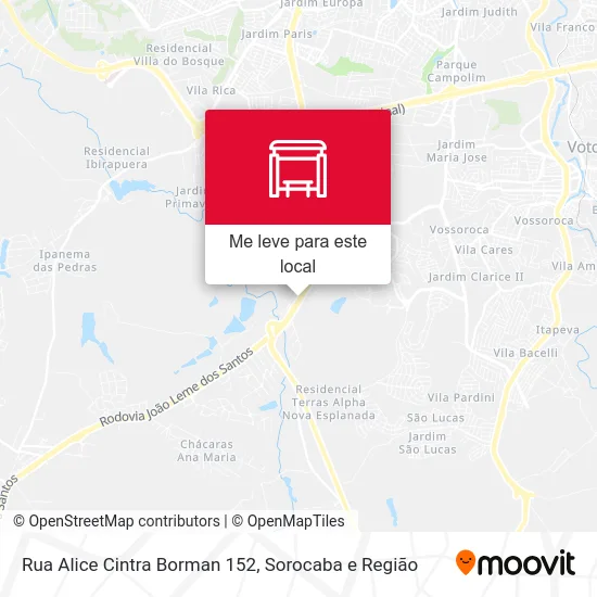 Rua Alice Cintra Borman 152 mapa
