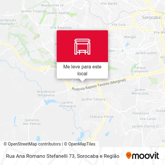 Rua Ana Romano Stefanelli 73 mapa