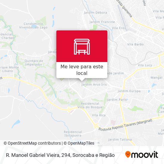 R. Manoel Gabriel Vieira, 294 mapa