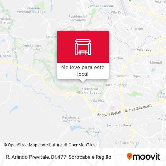 R. Arlindo Previtale, Df.477 mapa