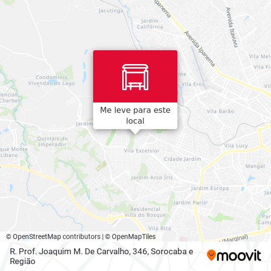 R. Prof. Joaquim M. De Carvalho, 346 mapa