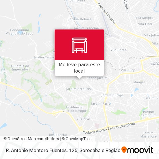 R. Antônio Montoro Fuentes, 126 mapa