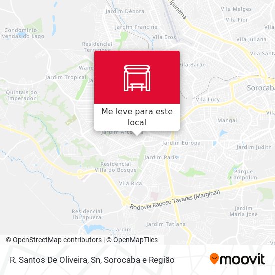 R. Santos De Oliveira, Sn mapa