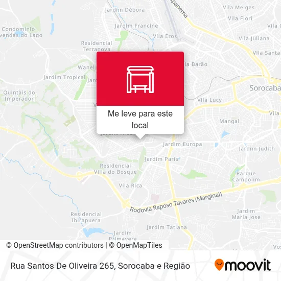 Rua Santos De Oliveira 265 mapa