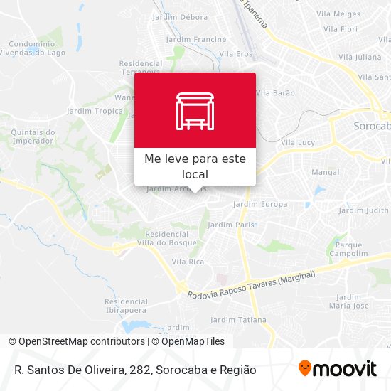 R. Santos De Oliveira, 282 mapa