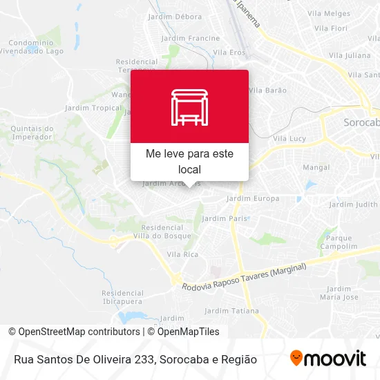 Rua Santos De Oliveira 233 mapa
