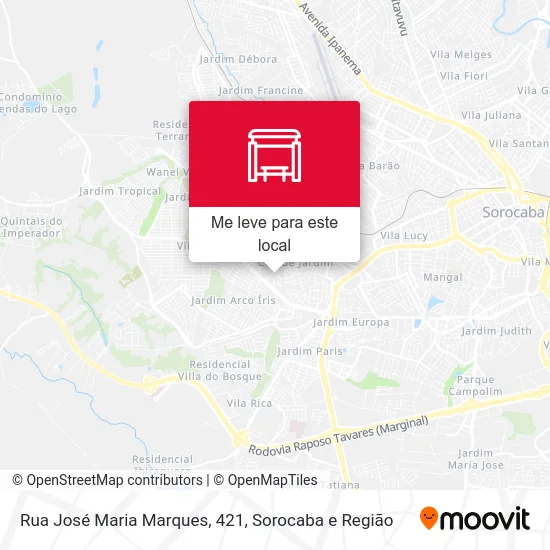 Rua José Maria Marques, 421 mapa