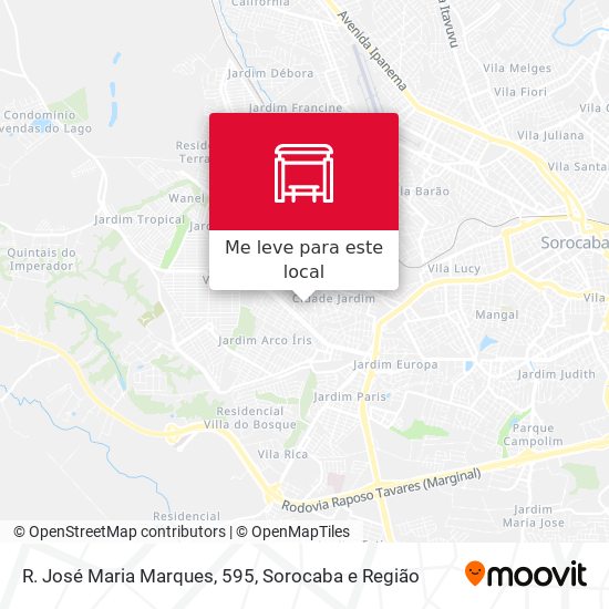 R. José Maria Marques, 595 mapa