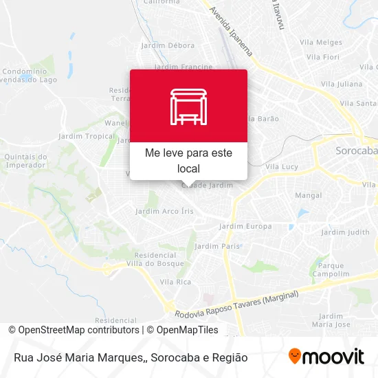 Rua José Maria Marques, mapa