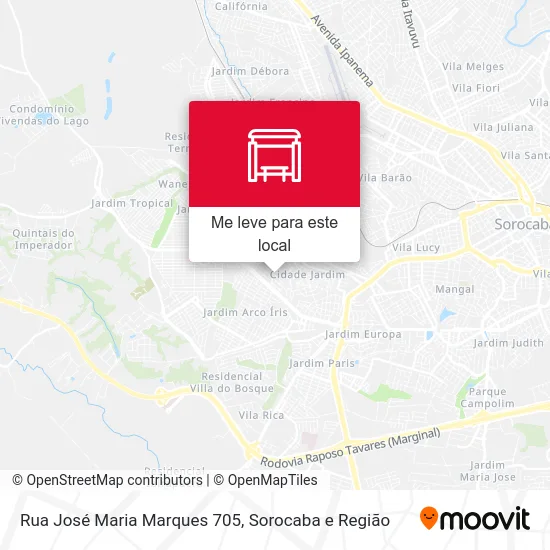 Rua José Maria Marques 705 mapa