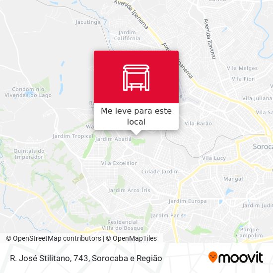 R. José Stilitano, 743 mapa