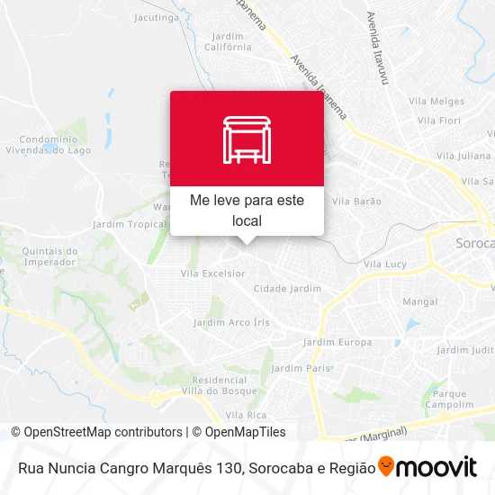 Rua Nuncia Cangro Marquês 130 mapa