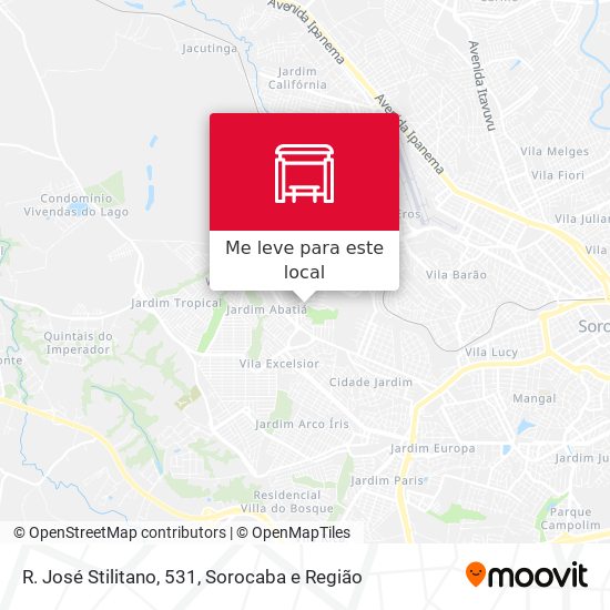 R. José Stilitano, 531 mapa