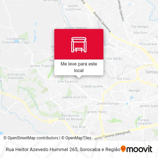Rua Heitor Azevedo Hummel 265 mapa