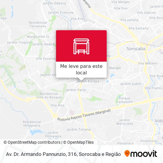 Av. Dr. Armando Pannunzio, 316 mapa
