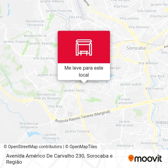 Avenida Américo De Carvalho 230 mapa