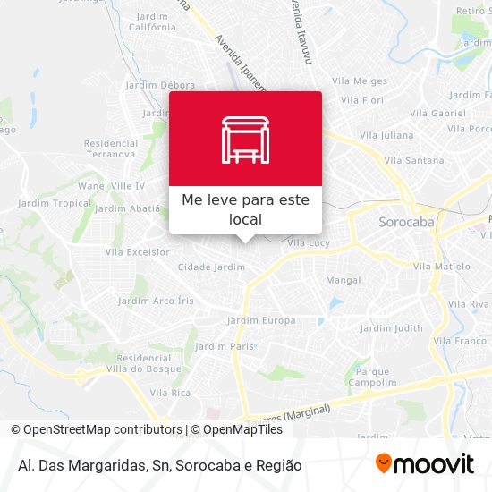 Al. Das Margaridas, Sn mapa