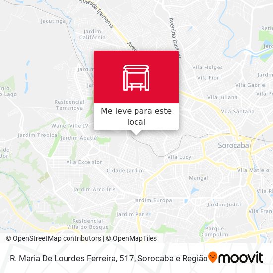 R. Maria De Lourdes Ferreira, 517 mapa