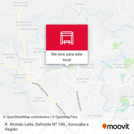 R. Alcindo Leite, Defronte Nº 189. mapa