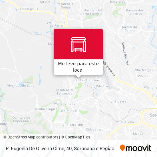 R. Eugênia De Oliveira Cirne, 40 mapa