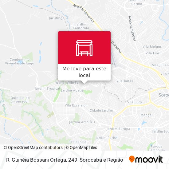 R. Guinéia Bossani Ortega, 249 mapa