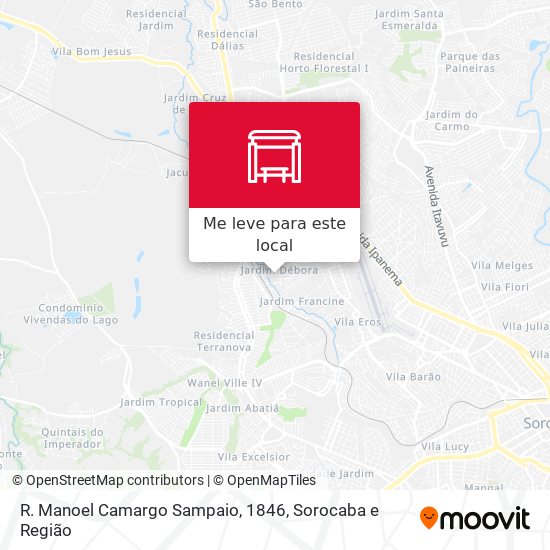 R. Manoel Camargo Sampaio, 1846 mapa