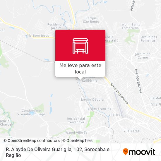 R. Alayde De Oliveira Guariglia, 102 mapa