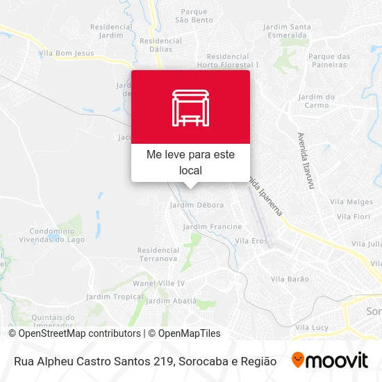 Rua Alpheu Castro Santos 219 mapa