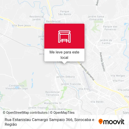 Rua Estanislau Camargo Sampaio 366 mapa