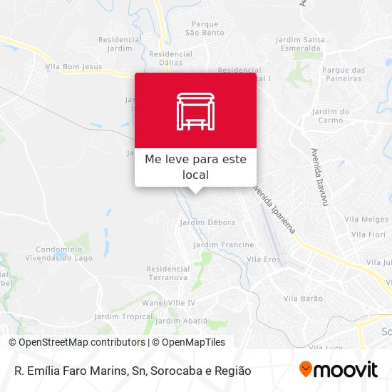 R. Emília Faro Marins, Sn mapa