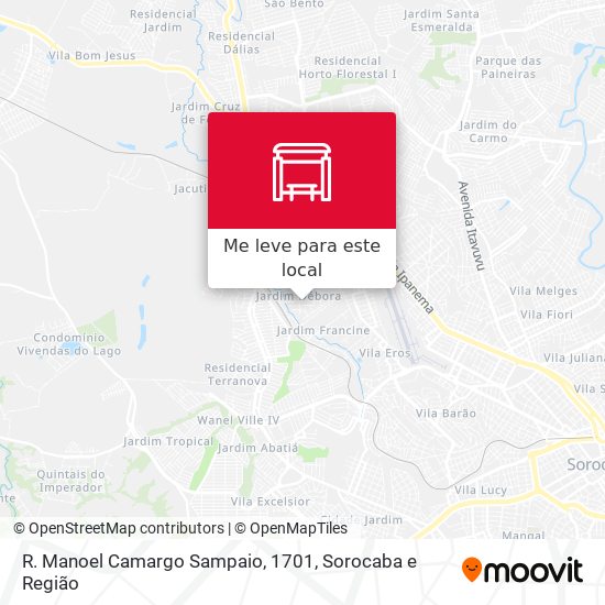 R. Manoel Camargo Sampaio, 1701 mapa