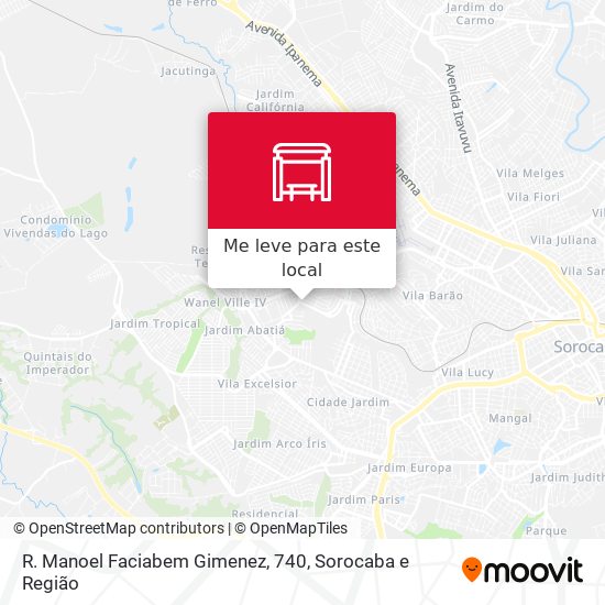 R. Manoel Faciabem Gimenez, 740 mapa