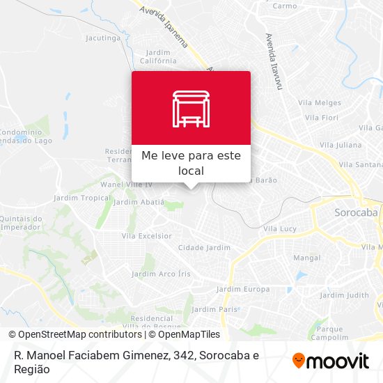 R. Manoel Faciabem Gimenez, 342 mapa