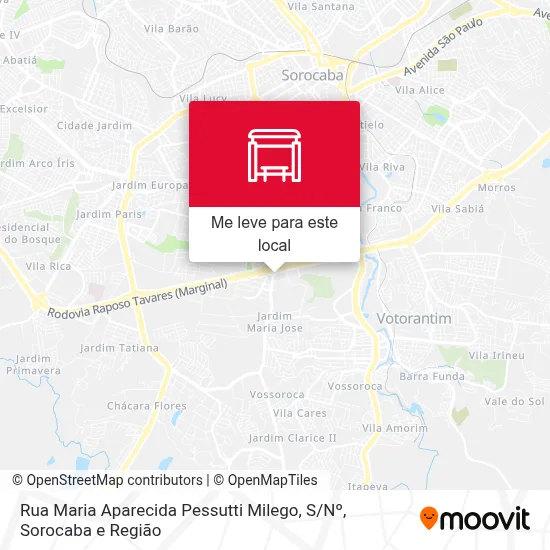 Rua Maria Aparecida Pessutti Milego, S / Nº mapa