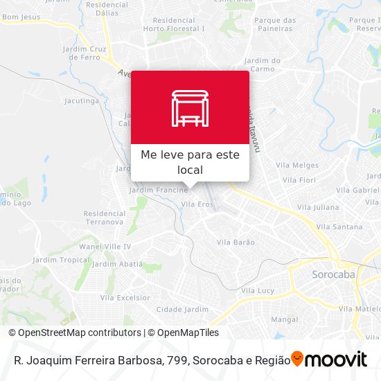 R. Joaquim Ferreira Barbosa, 799 mapa