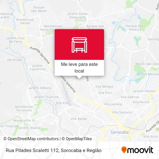 Rua Pilades Scaletti 112 mapa
