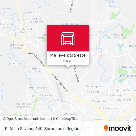 R. Atílio Silvano, 440 mapa