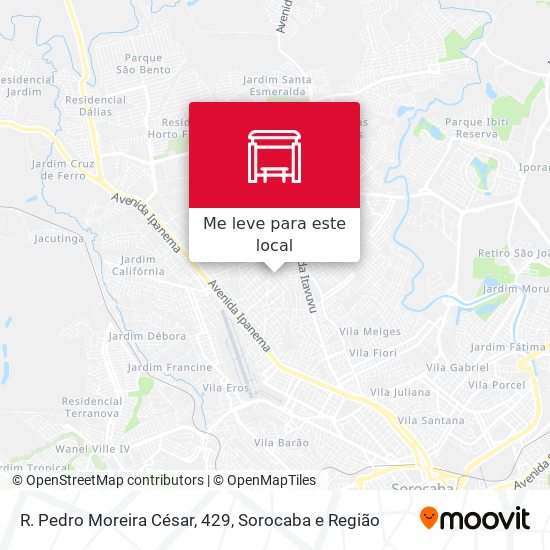 R. Pedro Moreira César, 429 mapa