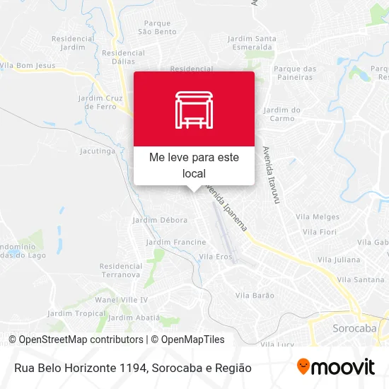 Rua Belo Horizonte 1194 mapa