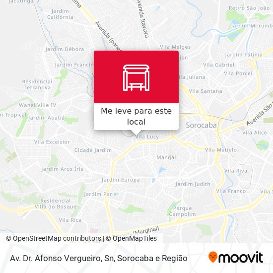 Av. Dr. Afonso Vergueiro, Sn mapa