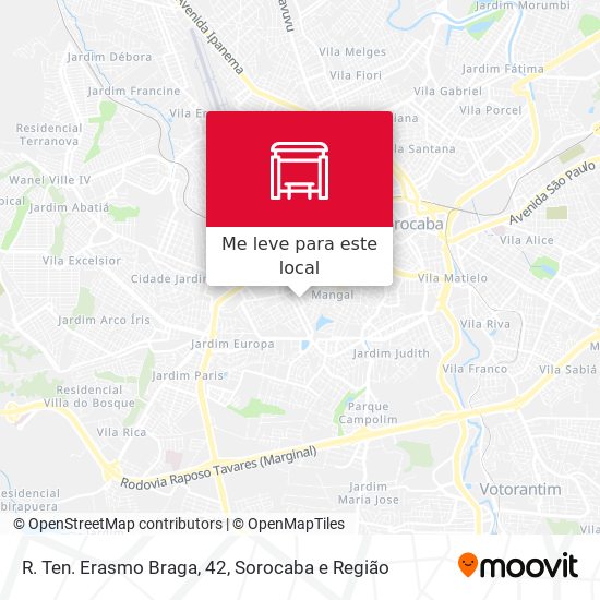 R. Ten. Erasmo Braga, 42 mapa
