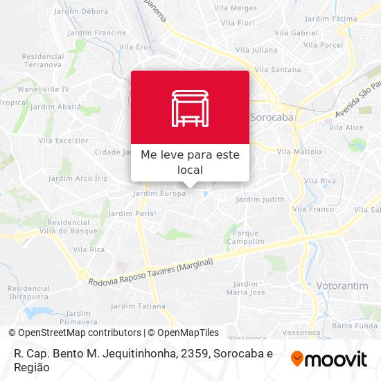 R. Cap. Bento M. Jequitinhonha, 2359 mapa