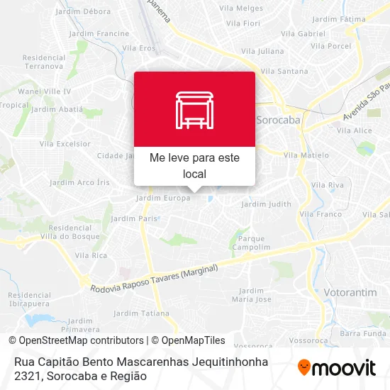 Rua Capitão Bento Mascarenhas Jequitinhonha 2321 mapa