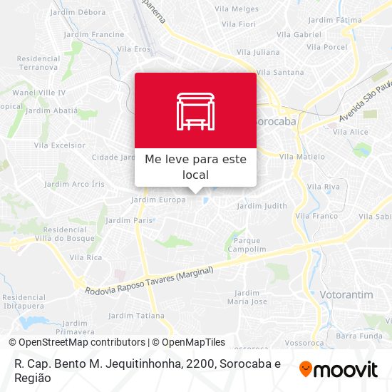 R. Cap. Bento M. Jequitinhonha, 2200 mapa