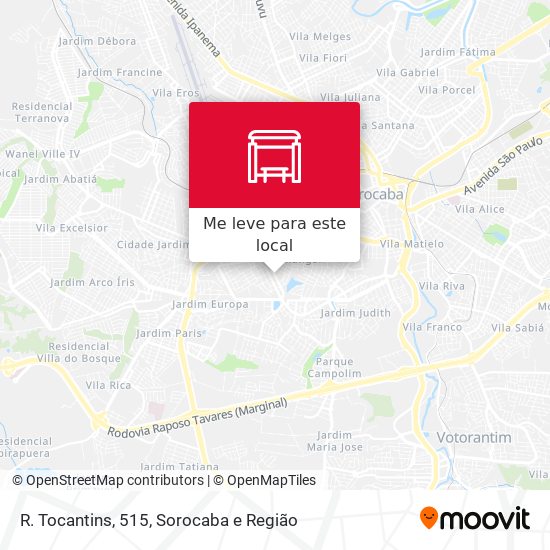 R. Tocantins, 515 mapa